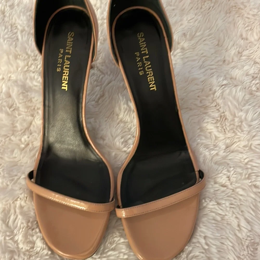 Saint Laurent nude pink Jane stiletto heels 37.5 - Picture 10 of 10